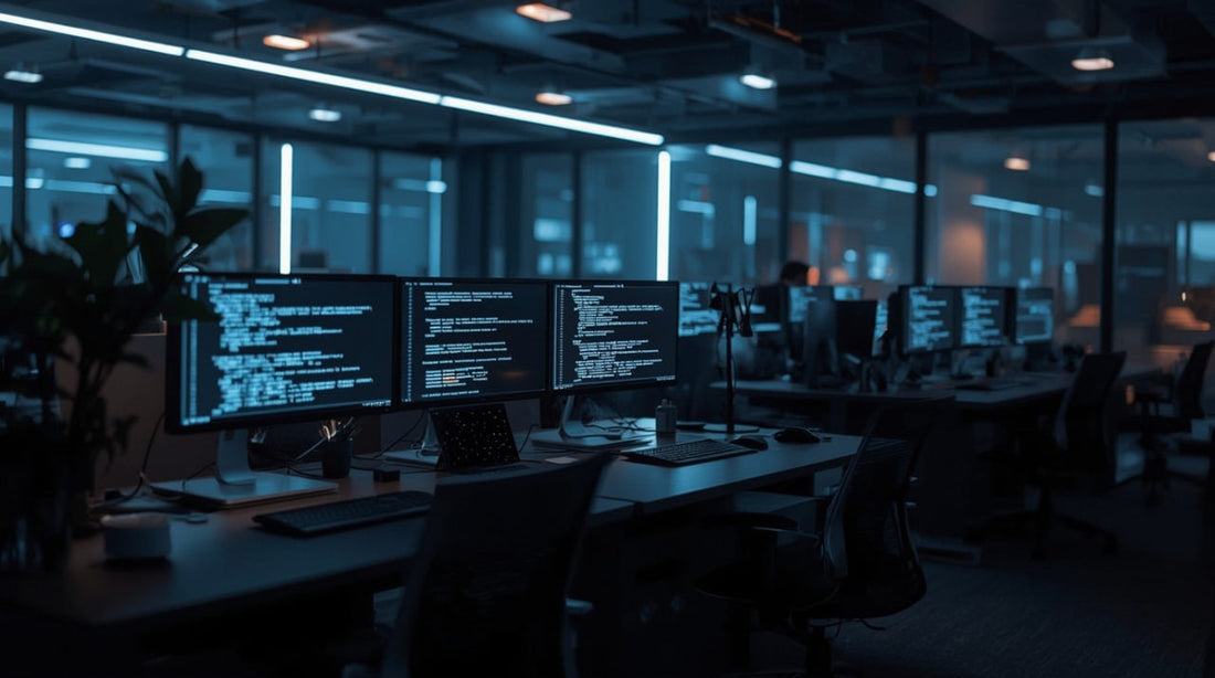 Novelcorex office without people, Assembly on screen
