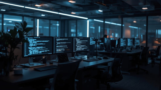 Novelcorex office without people, Assembly on screen