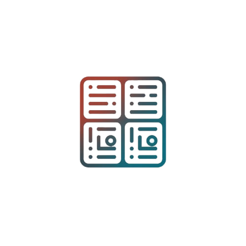 Logo with a stylized design on a white background
