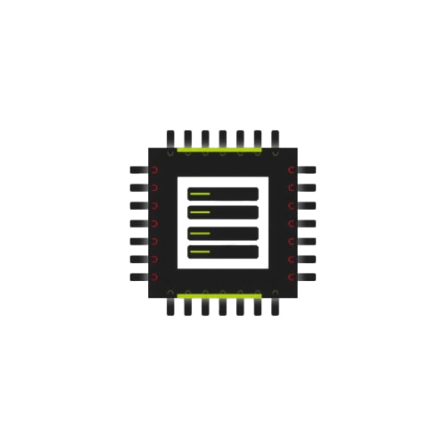 Integrated circuit chip icon